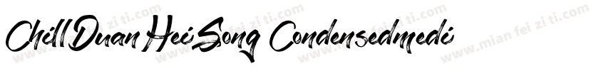 ChillDuanHeiSong Condensedmedium字体转换